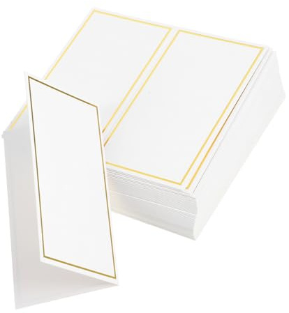 LABRIMP 50piezas Tarjetas De Lugar Papel Dorado Tarjetas De Mesa para Sentarse Elegantes para Boda De Mesa para para Fiestas