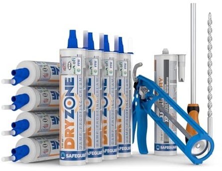Dryzone kit de inyección antihumedad | 12 metros | Tratamienot contra la humedad por capilaridad | Aislante de humedad efectivo