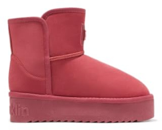D.Franklin Botas de Mujer Estilo Australianas Plataforma Nordic V2 Low Rojo - Botas para Mujer - Moda casual - Talla (39) - Modelo nordic