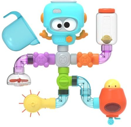 Bath Toys For 3 4 5 6 7 8 Year Olds, Assemble Water Pipe and Building Kit 5-8, Gifts Time Tub Bath For Ages Birthday Fun