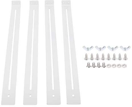 Marhynchus Kit de Reparación de Cajones, Soportes de Soporte de Acero Al Carbono de 13,4 a 24,4 Pulgadas, Espacio de Instalación Ajustable para Cajones de Aglomerado MDF de Madera de 14 a