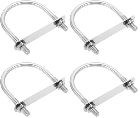 QUARKZMAN 4 Unidades Pernos En U Redondos M10 76mm(2.99) Ancho Interior