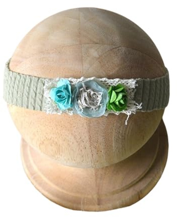 Spädbarn flicka hårband huvudbonad hårband fotografi rekvisita hårtillbehör elastisk huvudbonad baby blomma mönster pannband mild baby huvudaccessoar