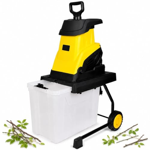 Cippatore Elettrico per Rami Siepi e Pulizia del Giardino 10m-PowerCord