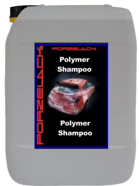 POLYMER SHAMPOO/Autoshampoo/Fahrzeugshampoo/Fahrzeugreiniger Waschen und Wachsen in einem, PORZELACK (5 Liter)