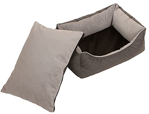 Joli Moulin Hundebett Hund sehr klein Katze rechteckig abnehmbares Komfort-Wendekissen rutschfest Maschinenwaschbar Quality Made in Italy