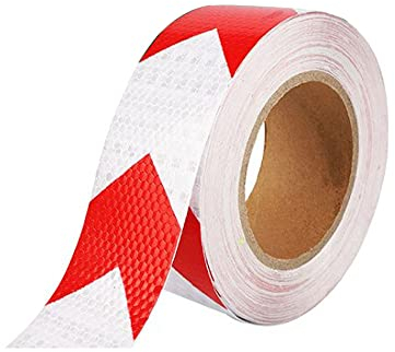 Dtoterul Ruban Réfléchissant 4m × 5cm Ruban Adhesif Reflechissant Ruban Reflechissant Adhesif Ruban D'avertissement Réfléchissant Ruban de Sécurité Réfléchissant Bande Reflechissante pour Véhicules