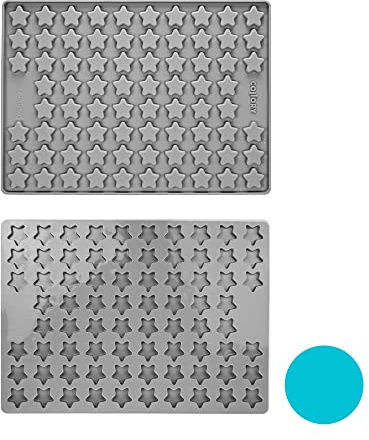 Collory Backmatte Hundekekse für MEDIUM STERN (3cm) Leckerlis, Silikon Backform, Pralinenform, Schokoladenform, Hitzebeständig, Lebensmittelecht & Bpa-frei