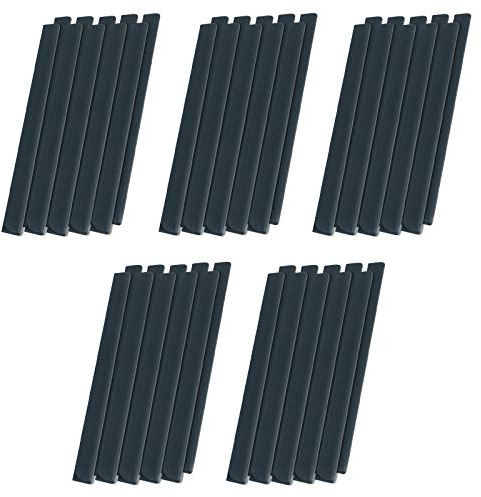 XMTECH PVC Klemmschienen Befestigungsclips Klemmstreifen für PVC Sichtschutzstreifen Sichtschutzfolie (50 Stück, Anthrazit)