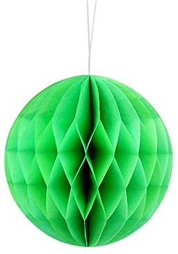Lanterna a sfera a nido d'ape in carta, matrimonio, compleanno, decorazione, doccia, palla a nido d'ape, decorazione a sfera floreale-verde, 8 pollici