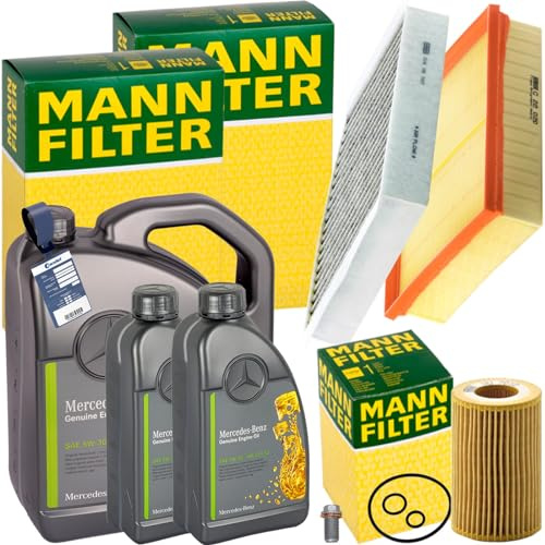 BandelOne enthält Mann Inspektionspaket+7L 5W-30 Öl passend für A/b Klasse CLA