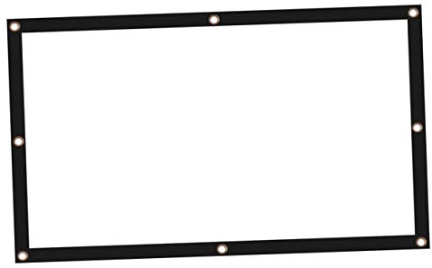 UPKOCH Portable Projector Screen for Home Theater High-end Fiber Projection Screen Easy to up and Use in Living Bedroom