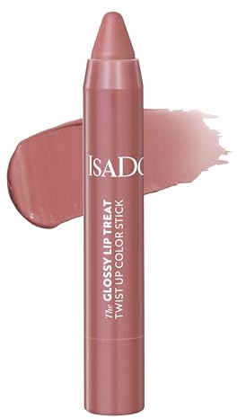 IsaDora The Glossy Lip Treat Twist Up Color Stick - Återfuktande Stift som Vårdar och Ger Färg (03 beige rose)