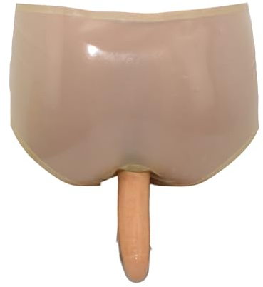 SpecialUnderwear Latex Rüsselslip mit festem Anal Dildo Handgemacht Size:3XL