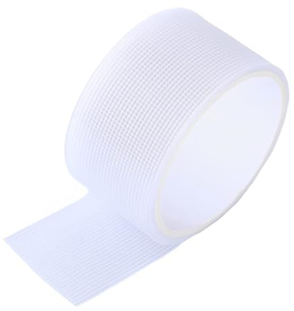 Oenothera 5CM x 2M Set per La Riparazione Della Zanzariera, Nastro di Riparazione a Rete, Nastro Adesivo per Zanzariere per la riparazione del foro della porta（Bianco）