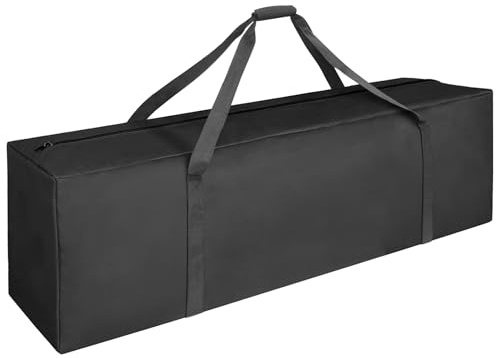 COOLBEBE 52 Sports Duffle Bag - 160L Extra Large Travel Duffel Luggage Bag with Upgrade 2-way Lockable Zippers, Sturdy & Water Resistant Long Duffle Bag for Camping Moving (Black 52inch)