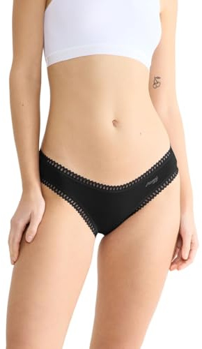 Sloggi Women's GO Crush Mini C3P Calzoncillos Negros, M (Paquete de 3), Negro, M