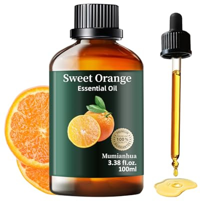 Apelsiner eterisk olja Mumianhua ren sötapelsinolja för diffusor, luftfuktare, luftrenare, hud, hem, tvål, ljustillverkning, rengöring 100 ml