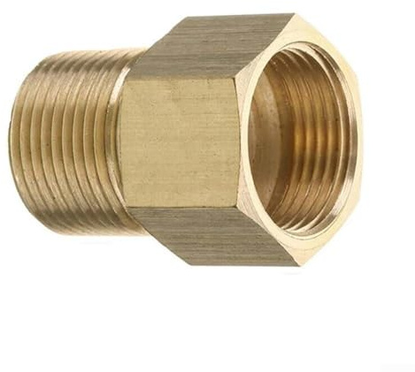 Hochleistungs-Messing-Adapter M22 14 mm Innengewinde auf G1/2 Außengewinde für Power-Wäsche