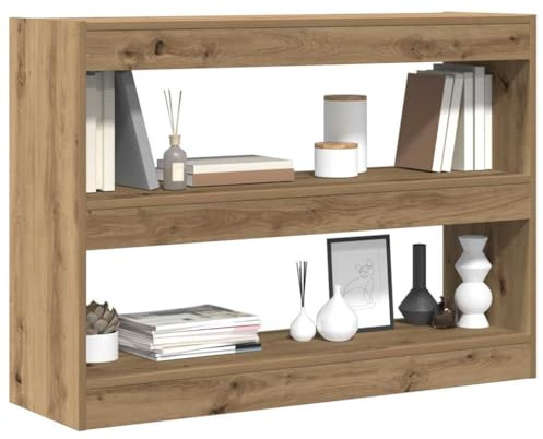vidaXL Bücherregal 2 Ebenen 100 x 30 x 72 cm Holzwerkstoff | Super viel Platz für all deine Sachen, Ein cooler, minimalistischer Look, der überall reinpasst,