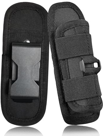 360° Drehbare Taschenlampe Holster, Taktische Taschenlampe Holster Tasche, Clip Jagd Taschenlampenhalter, Klein Taschenlampenhalter Gürtelhalterung Tasche, für Outdoor Wandern Jagd Camping Training