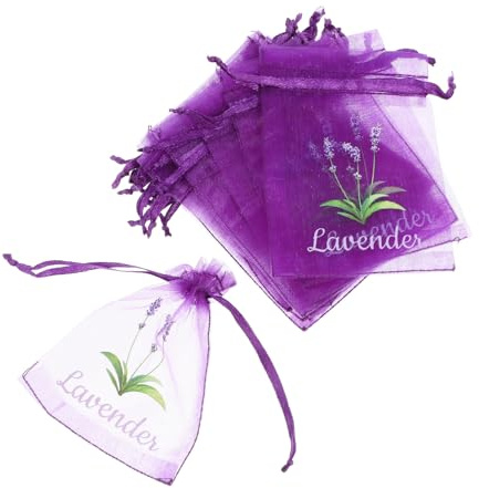 Holibanna Sacchetti Profumati in Garza Porpora Coulisse, Sacchetti Vuoti per Gioielli e Libri, Design Elegante e Traspirante, Confezione da 20 Pezzi per Casa e Cassetti