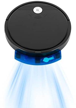 spuwlqot 15w Barredora 3 en 1 Barredora Multifunción Robot Aspirador con 1800Pa Máquina de Barrer Negro
