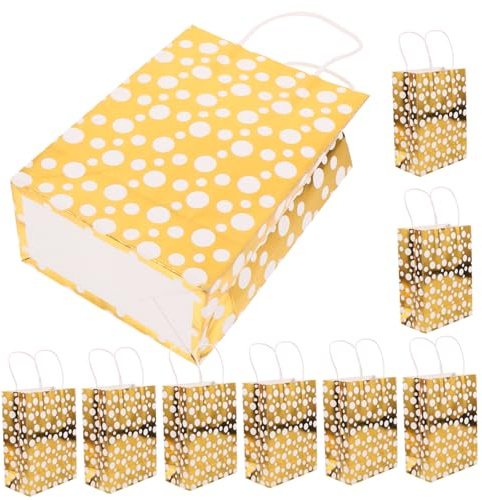PERSELOSO 10stücke Pack Papierbeutel Mit Quadratischem Boden Für Backwaren Und Geschenke Stabiles Material Und Genug Raum Für Kleine Gegenstände