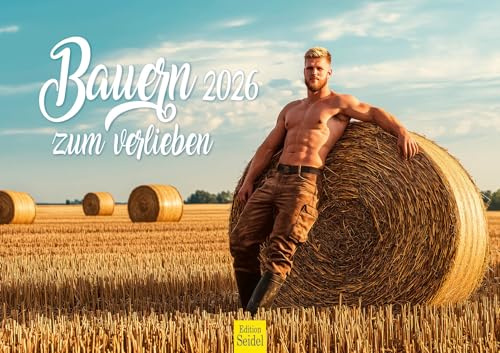 Edition Seidel Premium Kalender Bonde att älska 2026 format DIN A3 väggkalender män jordbrukare natur djur