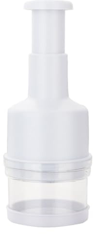 DINHEAROM Tritatutto Manuale Multifunzionale per Verdure e Affettatrice Inossidabile Utensile per Insalate e Preparazioni Bianco