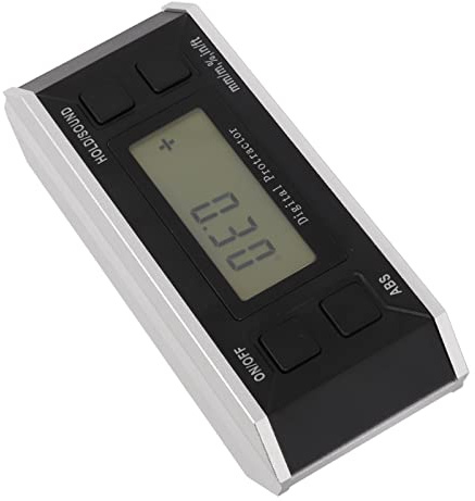 KIMISS Hochpräziser Digitaler Winkelmesser, Winkelmesser, 4 X 90°, Digitaler, LCD, Elektronischer Neigungsmesser, Winkelmesswerkzeug (Keine Bandhintergrundbeleuchtung)