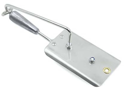 Opatiny Pêche à la traîne planche de plongée réglable en acier inoxydable avec contrôle de la profondeur Appât artificiel Leurre pour les amateurs de pêche Design portable et léger