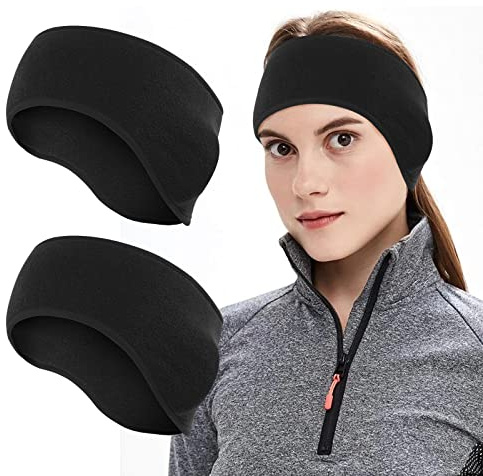 TAGVO Bandeau d'oreille léger,Hiver Bandeau Cache-Oreilles Tissu Chaleureux Confortable molletonné avec Couverture complète Oreille Extensible Unisexe pour Adulte Hommes Femmes Sport Quotidien