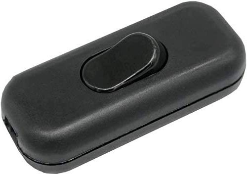 Schnurschalter mit zugentlastungen, 3-polig mit Schraubkontakten, Schraubgehäuse, 6A 250V~