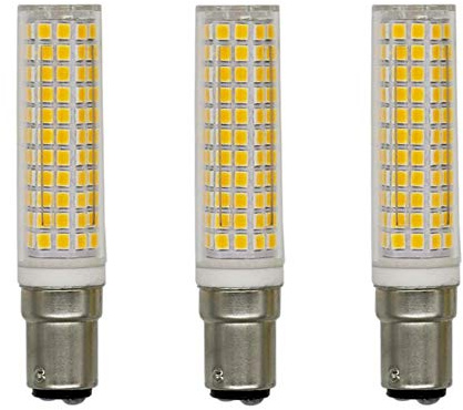 K JINGKELAI BA15D LED Bulb Dimmable 10W(Equivalent to 100W Halogen) BA15D Base LED Corn Lights for Indoor Home Lighting,136 LED 2835 SMD,Dimmable,Warm White,3 Pack