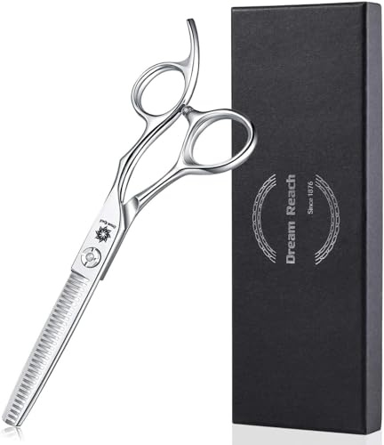 Dream Reach Professional Hair Scissors 6 Inch Japanese 440C Steel Thinning Scissors for Women and Men Hair Cutting for Salon Barber and Household