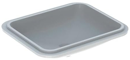 Geberit VariForm lavabo à encastrer rectangulaire, 500x400mm, sans trou pour robinetterie, sans trop-plein, 500.767.00.2, 500.767.00.2, Colorazione: bianco
