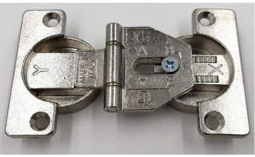 Cerniera incasso doppio foro Ø 35 mm asse regolabile per porte e ante pieghevoli 879