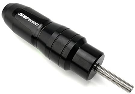 Motorrad CNC Fallschutz Auspuff Slider Crash Pad Slider Für Suzuki SV650 SV 650 SV 650X SV650X 1999-2022 Zubehör (Farbe : Schwarz)