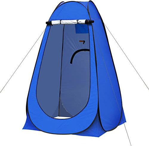 TUKAILAI Tienda de campaña portátil Plegable para Acampada al Aire Libre, Caravana, Picnic, Inodoro, Ducha, sombrilla de Pesca, Vestuario de Playa, Azul