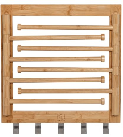 Honey-Can-Do Wall-Mounted Swivel Clothes Drying Rack DRY-09386 Natural