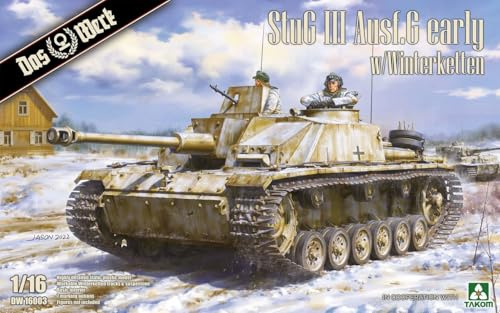 Das Werk DW16003 StuG III AUSF. G Early - 1:16 Großmodell Bausatz - Sturmgeschütz mit Winterketten & Inneneinrichtung - Ungebaut