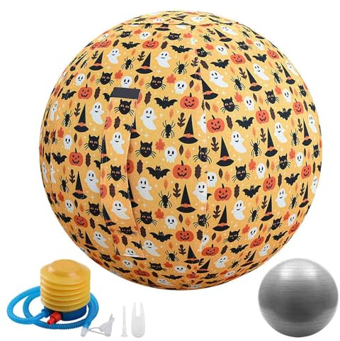 BXYWMDGB Gymnastikball Sitzball Für Büro&Zuhause,Verbessern Sie Gleichgewicht,Rumpfkraft Und Körperhaltung,Rückenschmerzen Lindern,003,45cm