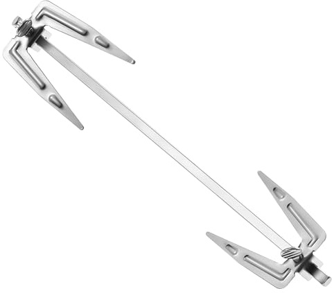 Pinchos giratorios de carne de acero inoxidable de 25 cm, freidora de aire caliente giratoria resistente, pinchos giratorios universales para asar pinchos de carne en interiores y exteriores