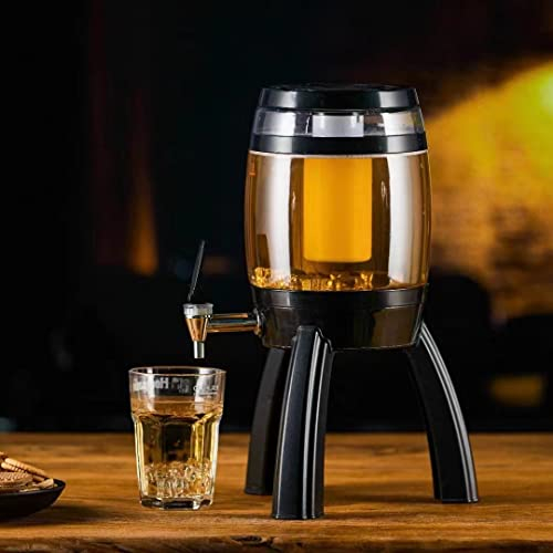 Dispensador de torre de cerveza con barril de cerveza, 3 litros con tubo de hielo, dispensador de bebidas frías, torre de bebidas de cerveza, dispensador de contenedores para bar, cocina, fiesta