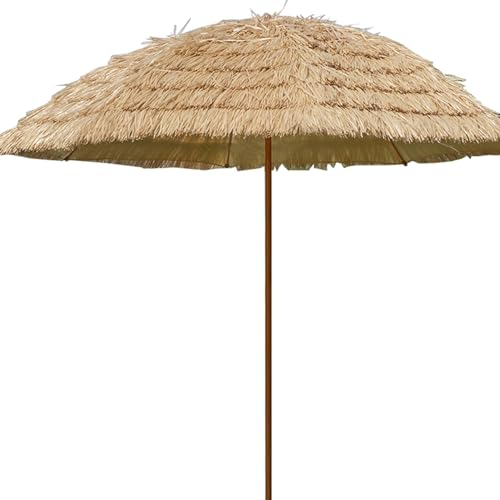 2m Parasol en Paille, Manuelle Inclinable Umbrella, for Restaurant en Extérieur, Piscine, Bar, Terrasse(Size:2m(6.5ft))