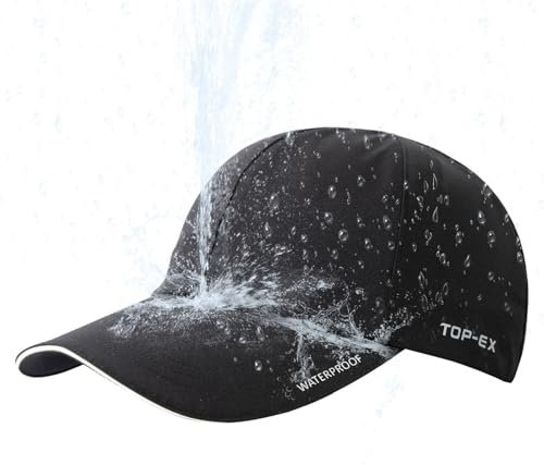 TOP-EX TOPEX XL/XXL wasserdichte Baseball Cap Herren Damen Running Cap Basecap Sports Golf Cap - Sonnenschutz Regenschutz Faltbar Leicht Navy Blau M/L