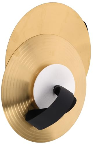 Toyvian Platillos Militares de Mano Pequeños Platillo de Rendimiento Portátil para Instrumento Musical para Fiestas de Baile Conciertos Escolares y Ensayos de Bandas Hecho de Metal