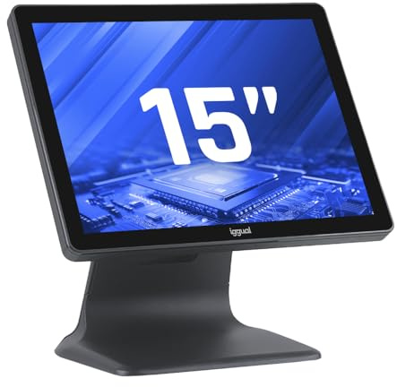 iggual TPV Táctil 15 AIO WiFi. Windows11PRO. POS Monitor Táctil Capacitivo. Intel® N100 3,4 GHz. SSD 256GB. RAM 8GB. WiFi 5Bluetooth 5.1,Ethernet,USB, HDMI,VGA. Uso Comercial. Apto Verifactu.Negro