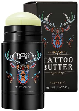 Tattoo Balm Stick, Tattoos Butter for Brightening & Moisturizing,40g Healing Cream Aftercare for New & Old Tattoo Care & Color Enhancement